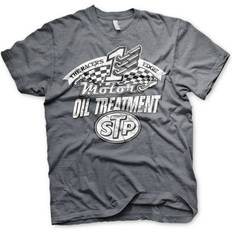 STP Oil Treatment Distressed T-Shirt - DarkHeather