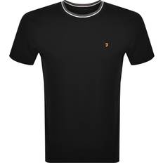 FARAH Alvin T-shirt Med Kantrand - Svart