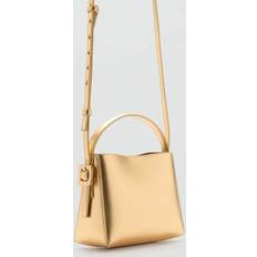 Mango Metallic mini-shopper bag gold Woman One size Gold U