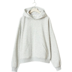 Gina Tricot Basic Original Hoodie - Lt Grey Melange