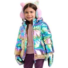 Multifärgade Jackor Lindex Kids' Hooded Puffer Jacket, Multi