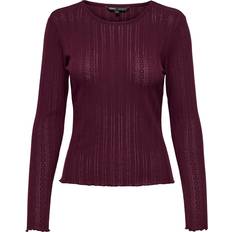 Only Carlotta Top - Purple/Winetasting