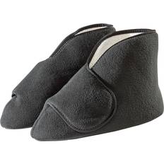 Silver - Women Slippers Silverts Wide Diabetic Bootie Slipper (Male 6-7, Female 7-8) Pair Carewell