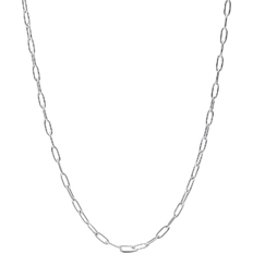 Pandora Elongated Link Chain Necklace - Silver