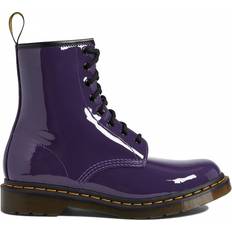 Patent Leather Lace Boots Dr. Martens 1460 Women's Patent Leather Lace Up Boots - Blackcurrant