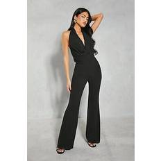 Misspap black flared jumpsuit womens going out jumpsuits