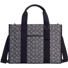 Handbags Coach Smith Tote Bag In Signature Jacquard - Non Leather/Gold/Navy/Midnight Navy