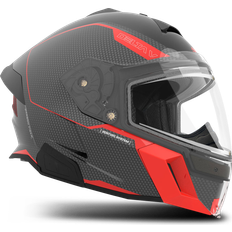 509 Delta V Carbon Commander Skoterhjälm Racing Röd
