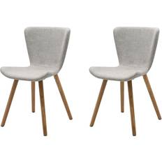 FJORDFORM Brego Sand/White Oak Køkkenstol 83cm 2stk