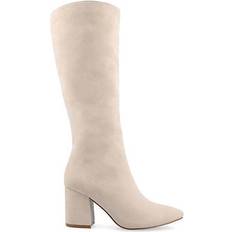 Foam High Boots Journee Collection Ameylia Knee-High - Bone