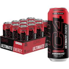 Nutritional Drinks Cellucor C4 Ultimate Sugar Free Energy Drink 16oz Fruit Punch 12-pack