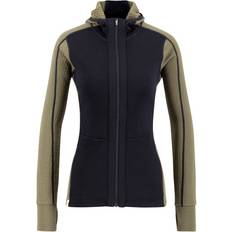 Ulvang Ytterkläder Ulvang Women's Peak Field Hooded Full Zip Midlayer Bungee Grey/Navy Blue