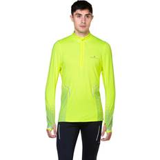 Running - Yellow Tops Ronhill Tech Reflect Half Zip Long Sleeve T-shirt