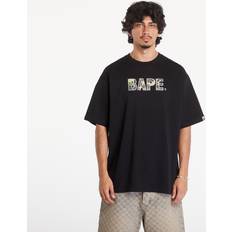 A Bathing Ape Tops A Bathing Ape Rhinestone Logo Relaxed Fit Short Sleeve Tee - Black