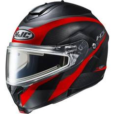 Motorcycle Helmets HJC Powersport Superstore, C91 Taly snowmobile helmet with Electric Shield Semi-Flat Red (MC-1SF) (XX-Large Black Semi-Flat Red (MC-1SF)