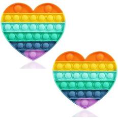 Fidget Toys Silicone Fidget Toy: 2 pack Heart