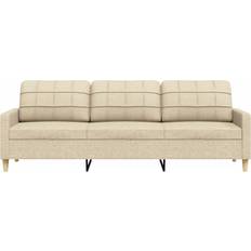 vidaXL 4007416 Cream Soffa 226cm 3-sits