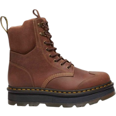 Textile Boots Dr. Martens Zebzag Suede & Leather Casual Lace-Up Boots - Tan