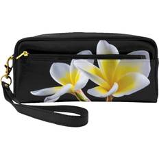 Makeup Bag - Yellow Tinted Flower