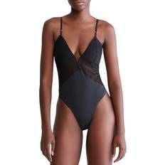 Calvin Klein Shapewear & Under Garments Calvin Klein Minimalist Micro Lace Bodysuit Black