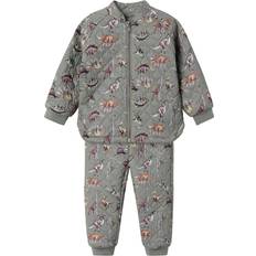 Name It Mädchen Winter-Sets Name It Kid's Printed Quilted Set - Wild Dove