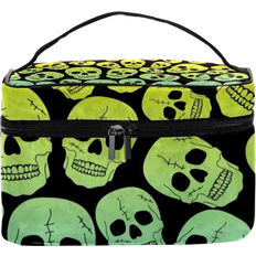 EZIOLY Dead Skulls Pattern Travel Makeup Bag - Multi