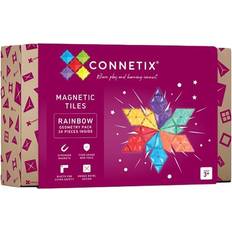 CONNETIX Magnetic Tiles Rainbow Geometry Pack 30pcs