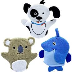 Baby Wash Gloves with Small Sponge Washcloths 3pcs