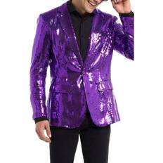 Lila Kavajer OppoSuits Sequin Sport Coat in Purple (XX-Large)