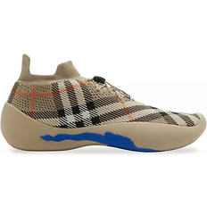 Polyurethane Shoes Burberry Check Knit Neptune M - Sand