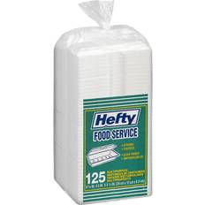 Party Supplies Hefty Disposable Plates Food Service Containers 9.75x5x3.25" 125-pack