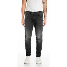 Replay Anbass Hyperflex Jeans - Washed Black