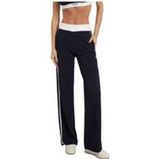 Guess Pants Guess Wide Trousers, female, Blue, Casual Sweatpants