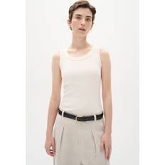 Cropped Linnen InWear Dagnaiw Tank Dam Linnen Från Magasin Whisper White (XXXL)