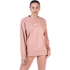 Nike Röda Skjortor Nike Swoosh LS Crew Red, Female, Kläder, Skjortor, Rosa