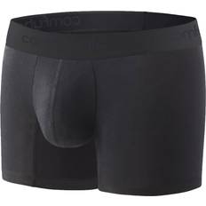 Comfyballs (3XL, Black No Show) Mens Long Cotton Ultimate Comfort Super Soft Boxer Shorts Briefs 40"