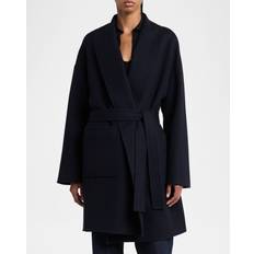 Loro Piana Coats Loro Piana Single-Breasted Short Coat - Blue Navy