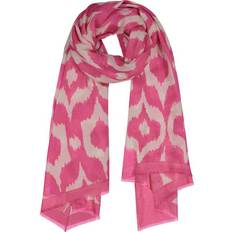 Accessories Mer St. Barth Yaser Shaw Cashmere Pashmina Hand Woven Scarf, (Pink Ikat, One Size) Maisonette