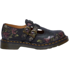 Women Oxford Dr. Martens 8065 Decayed Roses Nappa Mary Jane Shoes - Black