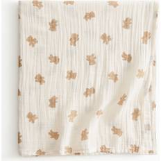 H&M Baby Home Muslin baby blanket Beige size: 90x90