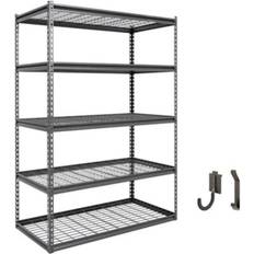 Gray Shelving Systems ShunTong The Atlas 48 in. 5 Tier Unit Shelving System