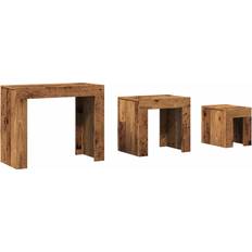 Holz Beistelltische vidaXL 856672 Beistelltisch 30x61cm 3Stk.