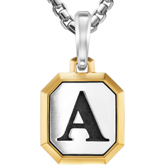 David Yurman 14k Charms & Pendants David Yurman Initial Amulet - Gold/Silver/Black