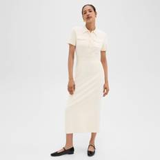 Dresses Theory Military Midi Dress - Admiral Crepe - White