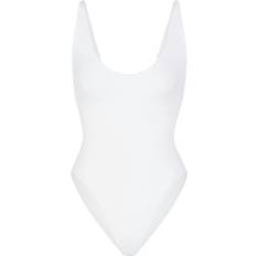 SKIMS Signature Swim Scoop Neck One Piece Swimsuit - Snow