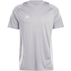 Slim T-shirts adidas Tiro 24 Jersey - Team Mid Grey/White