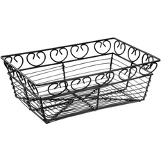 Boxes & Baskets Winston Porter Jayke Metal Wall Art 3.0 H x 9.0 W in Black Basket