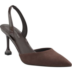 Marc Fisher Hadya Pointy Toe Stiletto Dress Pumps - Dark Brown