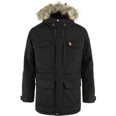 Mies - Vedenpitävä Vaatteet Fjällräven Nuuk Parka - Black