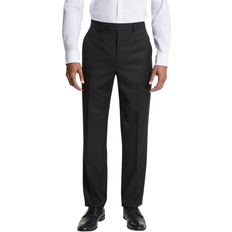 Michael Kors Modern-Fit Wool Blend Suit Pants - Black